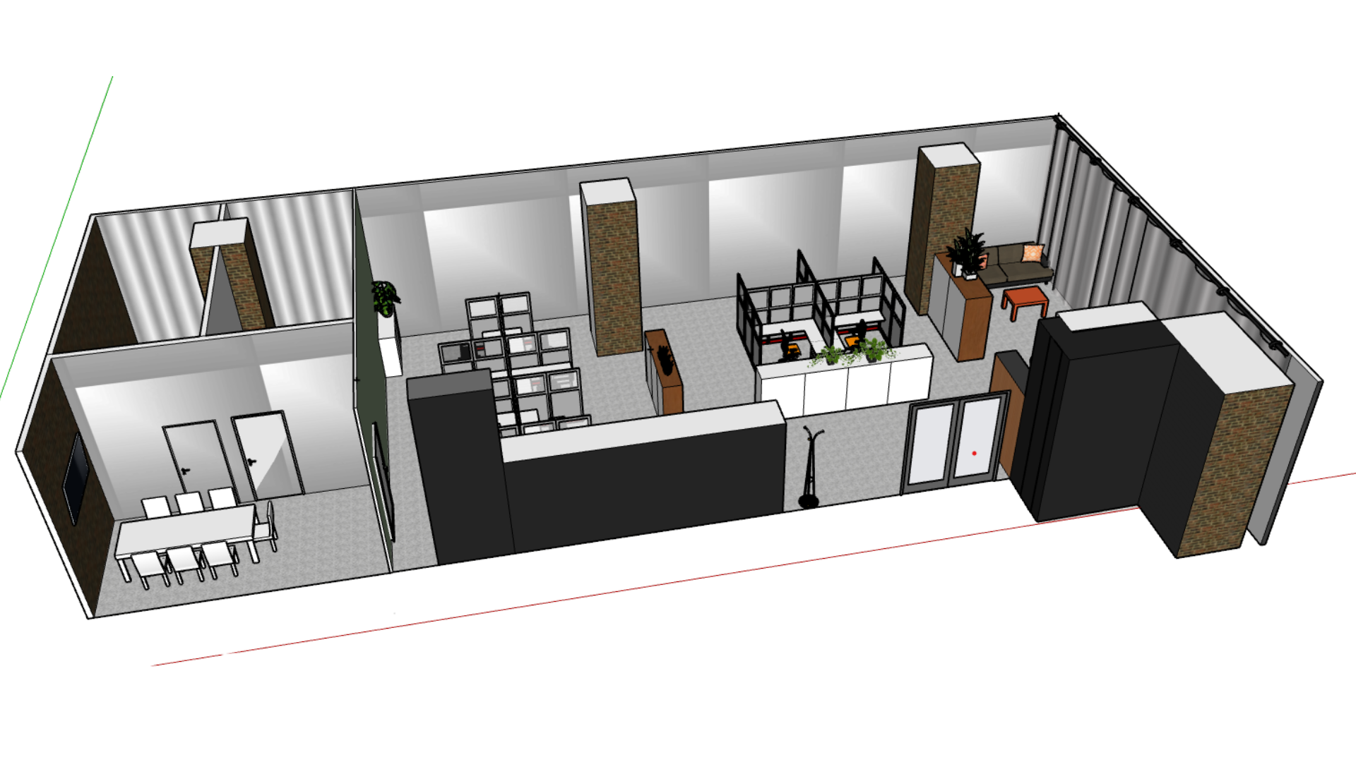 Toimivan työtilan pohjaratkaisun mallinnus, Design Suvisti